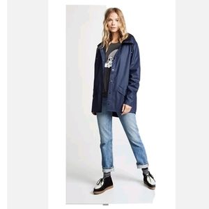 RAINS Rain Jacket Navy Blue